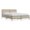 Image de Bedframe bewerkt hout metaal sonoma eikenkleurig 140x200 cm3279998