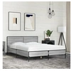 Image de Bedframe bewerkt hout metaal grijs sonoma eiken 140x200 cm3280000