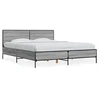 Image de Bedframe bewerkt hout metaal grijs sonoma eiken 160x200 cm3280010