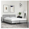 Image de Cadre de lit sonoma gris 120x190 cm bois d'ingénierie et métal, lit, meuble de chambre à coucher, sommier, lit 3280025