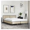 Image de Cadre de lit chêne sonoma 140x190 cm bois d'ingénierie et métal, lit, meuble de chambre à coucher, sommier, lit 3280033