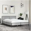 Image de Bedframe bewerkt hout metaal grijs sonoma eiken 140x190 cm3280035