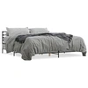 Image de Bedframe bewerkt hout metaal grijs sonoma eiken 200x200 cm3280065