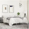 Image de Bedframe bewerkt hout metaal grijs sonoma eiken 140x190 cm3280080