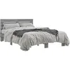 Image de Bedframe bewerkt hout metaal grijs sonoma eiken 120x200 cm3280155