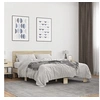 Image de Bedframe bewerkt hout metaal sonoma eikenkleurig 90x190 cm3280213