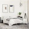 Image de Bedframe bewerkt hout metaal zwart 150x200 cm3280232