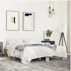 Image de Bedframe bewerkt hout metaal sonoma eikenkleurig 150x200 cm3280233
