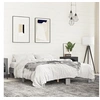 Image de Bedframe bewerkt hout metaal grijs sonoma eiken 150x200 cm3280235