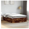 Image de Bedframe bewerkt hout gerookt eikenkleurig 150x200 cm3280920