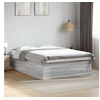 Image de Bedframe bewerkt hout grijs sonoma eikenkleurig 150x200 cm3280921