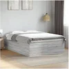 Image de Cadre de lit sonoma gris 140x190 cm bois d'ingénierie, meuble de chambre à coucher, sommier, lit à panneaux, lit, lit 3280942