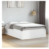 Image de Cadre de lit Blanc 120x190 cm bois d'ingénierie, meuble de chambre à coucher, sommier, lit à panneaux, lit, lit 3280951