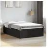 Image de Cadre de lit noir 120x190 cm bois d'ingénierie, meuble de chambre à coucher, sommier, lit à panneaux, lit, lit 3280952