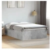 Image de Bedframe bewerkt hout betongrijs 120x190 cm3280954