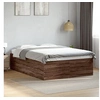 Image de Bedframe bewerkt hout bruin eikenkleur 120x190 cm3280957