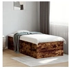 Image de Bedframe bewerkt hout gerookt eikenkleurig 100x200 cm3280962