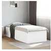 Image de Cadre de lit blanc 90x190 cm bois d'ingénierie, meuble de chambre à coucher, sommier, lit à panneaux, lit, lit 3280972