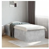 Image de Cadre de lit gris béton 75x190 cm bois d'ingénierie, meuble de chambre à coucher, sommier, lit à panneaux, lit, lit 3280982