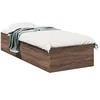 Image de Bedframe bewerkt hout bruin eikenkleur 90x190 cm3281069