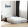 Image de Cadre de lit avec lumières LED sonoma gris 100x200 cm, meuble de chambre à coucher, sommier, lit de palette, lit, lit 3281117