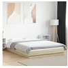 Image de Cadre de lit avec lumières LED sans matelas140x190 cm