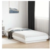 Image de Cadre de lit blanc 100x200 cm bois d'ingénierie, meuble de chambre à coucher, sommier, lit de palette, lit, lit 3281203