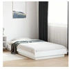 Image de Cadre de lit blanc 90x200 cm bois d'ingénierie, meuble de chambre à coucher, sommier, lit de palette, lit, lit 3281210