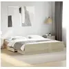 Image de Cadre de lit avec tiroirs chêne sonoma 200x200 cm, lit, lit de rangement, cadre de lit double, lit double, meuble de 3280267