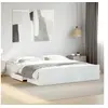 Image de Cadre de lit avec tiroirs sans matelas blanc 180x200 cm