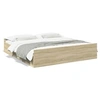 Image de Cadre de lit à tiroirs chêne sonoma 180x200cm bois d'ingénierie, lit, lit de rangement, cadre de lit double, lit 3280274