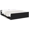 Image de Bedframe met lades bewerkt hout zwart 150x200 cm3280287