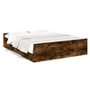 Image de Bedframe met lades bewerkt hout gerookt eikenkleurig 150x200 cm3280290