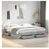 Image de Cadre de lit à tiroirs sonoma gris 180x200 cm bois d'ingénierie, lit, lit de rangement, cadre de lit double, lit 3280368