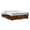Image de Bedframe met lades bewerkt hout gerookt eikenkleurig 120x190 cm3280416