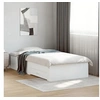 Image de Cadre de Lit avec Tiroirs, Sommier à Lattes, Lit Adulte, Lit Simple de Chambre à Coucher Intérieur, Blanc 100x200 cm 3280419