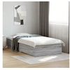 Image de Cadre de lit avec tiroirs sans matelas sonoma gris 90x190 cm
