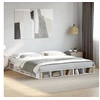 Image de Cadre de lit blanc 180x200 cm bois d'ingénierie, lit, lit de rangement, cadre de lit double, lit double, meuble de 3280454