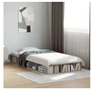 Image de Bedframe bewerkt hout betongrijs 100x200 cm3280513