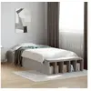 Image de Cadre de lit gris béton 90x200 cm bois d'ingénierie, lit, lit simple, lit de rangement, sommier, meubles de chambre, 3280611