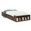 Image de Bedframe bewerkt hout bruin eikenkleur 90x200 cm3280614