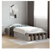 Image de Bedframe bewerkt hout betongrijs 90x190 cm3280618