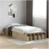 Image de Cadre de lit chï¿½ne sonoma 75x190 cm bois d'ingï¿½nierie, lit, lit simple, lit de rangement, sommier, meubles de 3280624