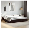Image de Cadre de lit avec tiroirs noir 200x200 cm bois d'ingénierie, lit, lit de rangement, cadre de lit double, lit double 3280630