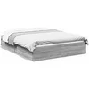 Image de Bedframe met lades bewerkt hout grijs sonoma eiken 120x190 cm3280704