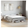 Image de Bedframe met lades bewerkt hout grijs sonoma eiken 150x200 cm3280746