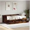 Image de Slaapbank met lades zonder matras 100x200 cm gerookt eikenkleur3280815
