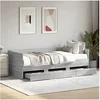 Image de Slaapbank met lades zonder matras 90x200 cm grijs sonoma eiken3280823