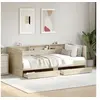 Image de Lit de jour avec tiroirs sans matelas chêne sonoma 90x190 cm