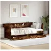 Image de Lit de Jour avec Tiroirs, Canapé-lit avec Rangement, Lit d'Invité, Meuble de Salon Chambre à Coucher, Moderne, Chêne 3280864